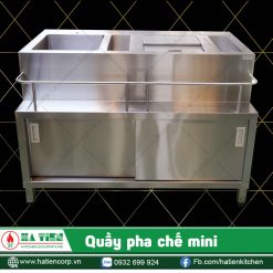 Quầy pha chế mini - Quầy bar nhà hàng hiện đại