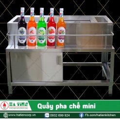 Quầy pha chế mini - Quầy bar nhà hàng hiện đại
