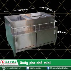 Quầy pha chế mini - Quầy bar nhà hàng hiện đại