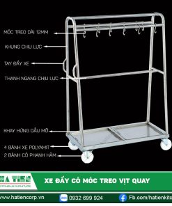 Xe đẩy có móc treo vịt quay
