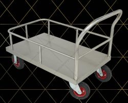 Xe đẩy hàng 4 bánh Hà Tiên - Xe vận chuyển nồi nấu cơm canh