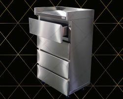 Xe đẩy phục vụ nhà hàng - Xe đẩy inox phục vụ thức ăn