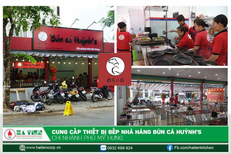 Hatiencorp cung cấp thiết bị nhà hàng cho Bún Cá Huỳnh's quận 7