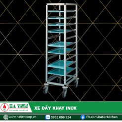 Xe đẩy khay inox - Xe đẩy khay 1 ngăn