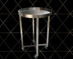 Xe đẩy thực phẩm inox Hà Tiên - Xe đẩy inox dạng ghế