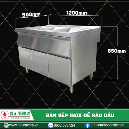 bàn bếp inox