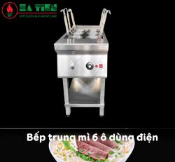 bếp trụng mì inox công nghiệp 1