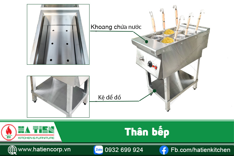 bếp trụng mì inox công nghiệp 5