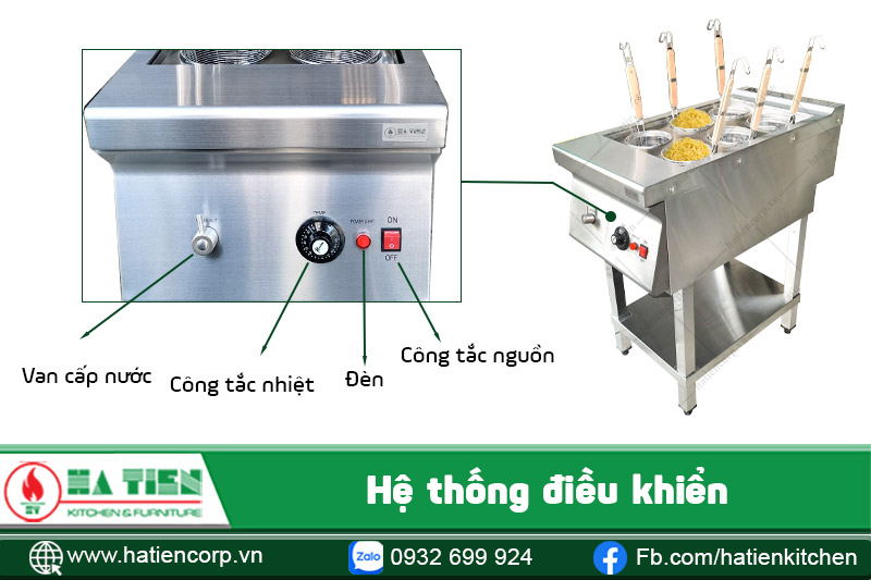bếp trụng mì inox công nghiệp 7