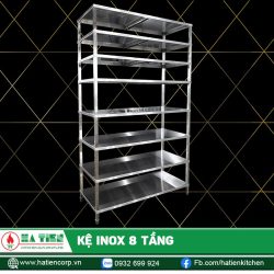 Kệ Inox 8 tầng Hà Tiên - Kệ inox 8 tầng chịu lực