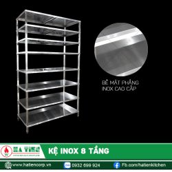 Toàn bộ kệ được làm từ inox cao cấp
