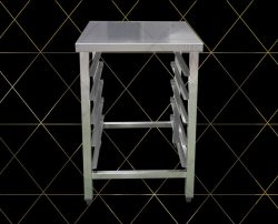 Kệ Lò Nướng Inox Cao Cấp Hà Tiên - Kệ Để Lò Nướng Có Ngăn Chứa Khay