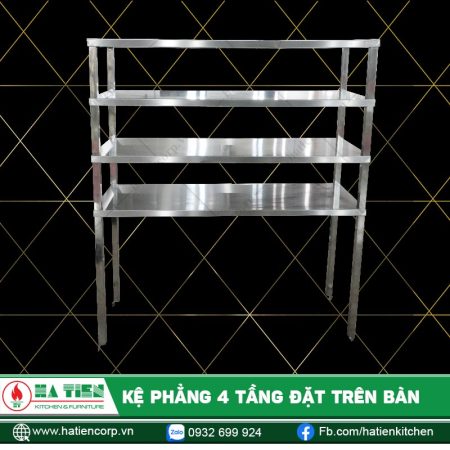 Kệ Phẳng 4 Tầng Đặt Trên Bàn