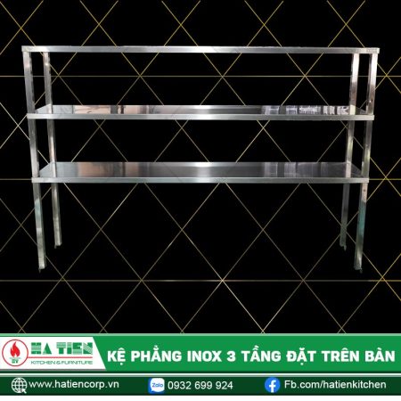 Kệ Phẳng Inox 3 Tầng Cao Cấp