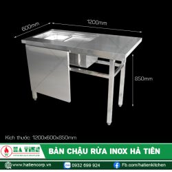 Bàn Chậu Rửa Inox Thông Minh Hà Tiên - Chậu Rửa Inox Hiện Đại