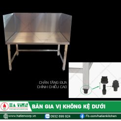 Bàn Gia Vị Không Kệ Dưới