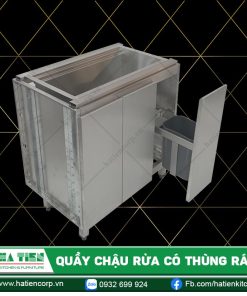 Quầy Chậu Rửa Có Thùng Rác Hà Tiên - Chậu Rửa Inox Quầy Bar