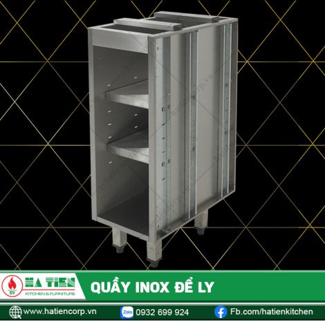 Quầy Inox Để Ly Khu Quầy Bar