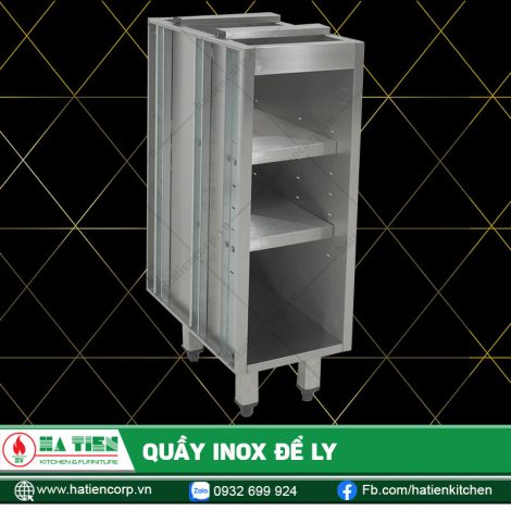 Quầy Inox Để Ly Khu Quầy Bar