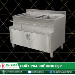 Quầy Pha Chế Đẹp - Thiết Kế Quầy Pha Chế Inox Hiện Đại
