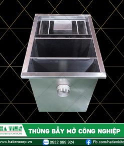 Thùng Bẫy Mỡ Inox Công Nghiệp Hiện Đại - Bể Tách Mỡ Nhà Hàng