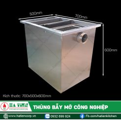 Thùng Bẫy Mỡ Inox Công Nghiệp Hiện Đại - Bể Tách Mỡ Nhà Hàng