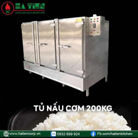 Tủ nấu cơm 200kg Hà Tiên