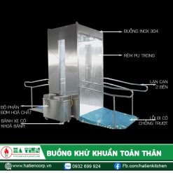 Cấu tạo buồng khử khuẩn di động do Hà Tiên sản xuất