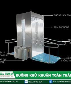 Cấu tạo buồng khử khuẩn di động do Hà Tiên sản xuất
