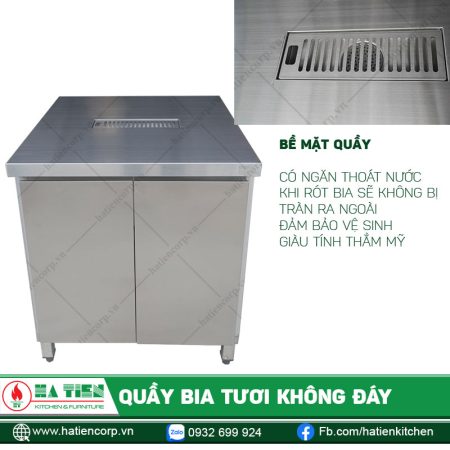 Bề mặt quầy — Quầy Bia Không Đáy – Quầy Bia Inox