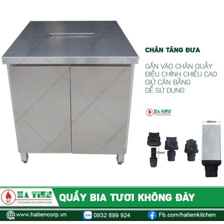 Quầy Bia Không Đáy - Quầy Bia Inox - hình 7