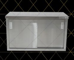 Tủ Inox Treo Tường - Tủ Treo Tường Cửa Lùa Một Kệ Giữa