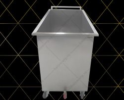 Thùng Đựng Rác Bằng Inox - Thùng Rác Lớn Có Bánh Xe