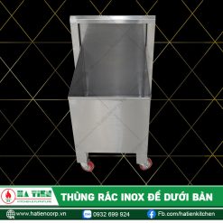Thùng rác inox để dưới bàn