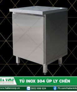 Tủ Inox 304 Úp Ly Chén - Quầy Úp Ly Inox