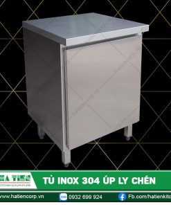 Tủ Inox 304 Úp Ly Chén - Quầy Úp Ly Inox