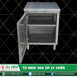 Tủ Inox 304 Úp Ly Chén - Quầy Úp Ly Inox