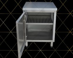 Tủ Inox 304 Úp Ly Chén - Quầy Úp Ly Inox