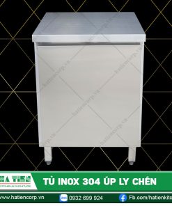 Tủ Inox 304 Úp Ly Chén - Quầy Úp Ly Inox
