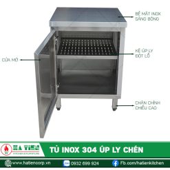 Cấu tạo quầy úp ly Hà Tiên
