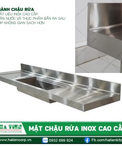 Thành chậu rửa inox cao cấp