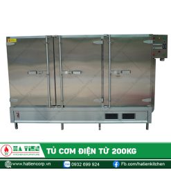 Tủ cơm Hà Tiên được thiết kế mặt trước và 2 bên cách nhiệt