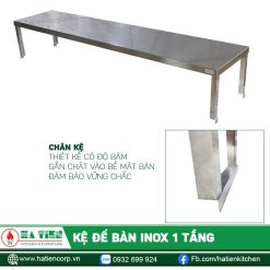 Chân kệ có độ bám vào bề mặt bàn