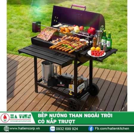 Bếp Nướng Ngoài Trời Có Nắp Trượt — Hà Tiên Corp