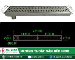 Mương thoát sàn do Hatiencorp sản xuất