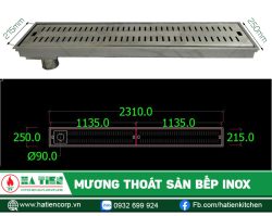 Mương thoát sàn do Hatiencorp sản xuất