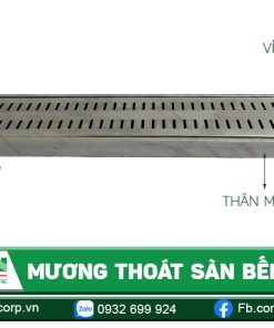 Cấu tạo mương thoát sàn