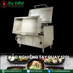 chảo chiên tay quay 120 lít