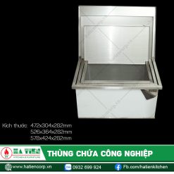 Thùng được thiết kế theo nhiều kích thước khác nhau