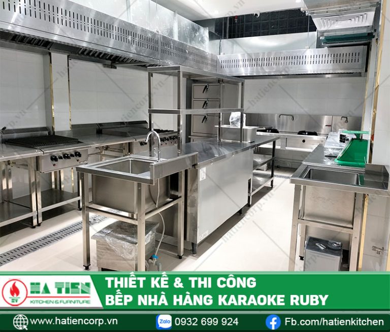 Thiết kế & thi công bếp nhà hàng karaoke Ruby